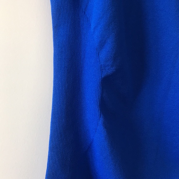 *PRICE FIRM” Racerback Tank Thong Bodysuit, Blue - Picture 2 of 5